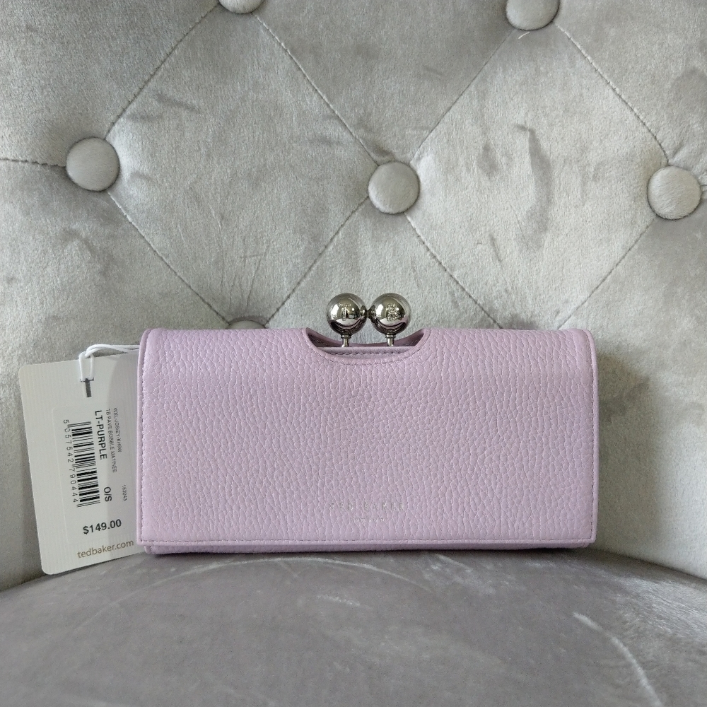 🍒NWT🍒 TED BAKER BOVINE LEATHER PURSE - Picture 3 of 12